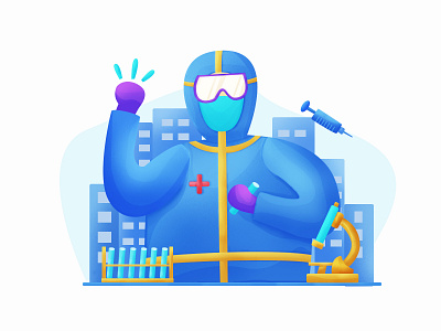 抗疫武汉 illustration