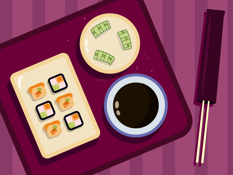 суши ролы illustration вектор векторная графика векторная иллюстрация дизайн еда иллюстратор ролы суши