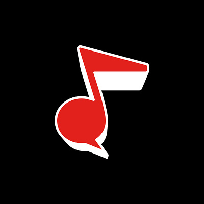 Music Quote abstract icon identity logo music note quotes