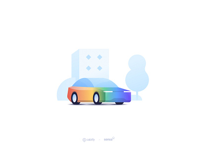 Live the pride cabify cabifydesign car car illustration design illustration illustration design mobility pride ui