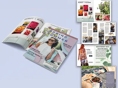 Client Magazine branding editorial design logo photography print typography