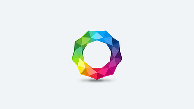 Colorful Sparkling Ring icon vector