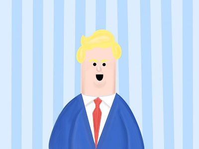 Trump illustration art artist artwork character design donald donaldtrump drawing game graphic graphicdesign illustration illustrator president procreate trump