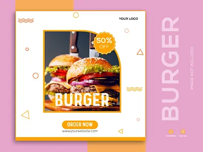 Instagram Food Post Banner Free Template cooking delicious food social post fooddesign foodstylist graphic designer graphic illustrator instagood italianfood yummy