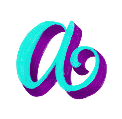 A is for Alana applepencil handlettered handlettering ipad pro lettering lettering art lettering artist procreate typography