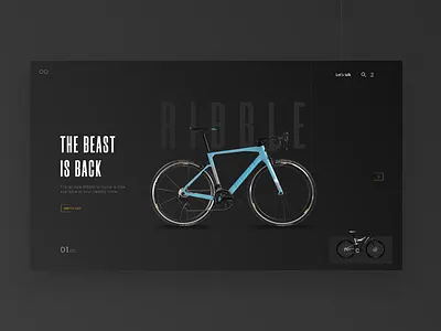 Website for a cycle company bicycle covid19 ecommerce landing page transportation