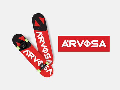 Arvosa | Logo & Branding Design for Skateboard Brand brand design branding branding design design flat lettering logo logo design minimal skate skateboard skateboarder skateboarding skater type typography urban wordmark wordmark logo