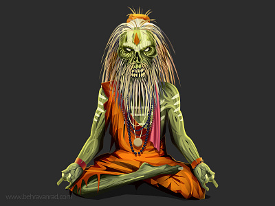 YOGI charachter design design illustration walker yogi zombie