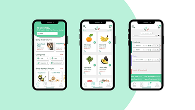 Grocery App Re-vamp app budget design grocery grocery app grocery list list logo minimal shopping shopping app ui ux