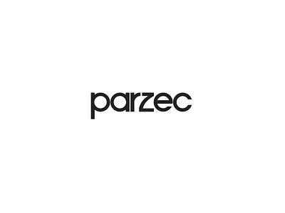 Parzec logo exploration black branding design icon logo typography white