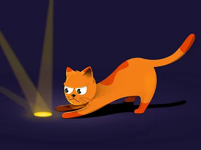 Focus is the best thing that the cat can teach us animal animal illustration animals animals illustrated art artwork cat cats catskills creative creatives design digital illustration illustration illustration design light pet pets vector vector illustration