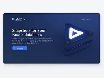 Backapps 3d branding c4d colombia design hero logo typography ui ux web