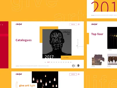 Absa L'Atelier art branding design design interaction design minimal minimalist rebranding ui ui design ux web design website design