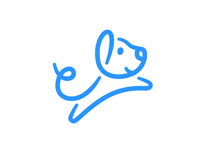 Jumping Dog Logo branding dog jumping dog logo