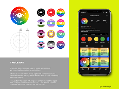 Digital Branding LGBTQ+ Instagram page brand brand design brand identity branding and identity branding design identity instagram instagram template lgbt lgbtqia logo logodesign logotype rainbow template templates