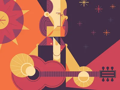 Paco de Lucia adobe illustrator character flamenco geometric geometric art guitarist illustration paco vector vector art