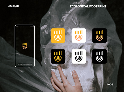 #DailyUI #005 Ecological footprint app icon 005 app appicon daily 100 challenge dailyui design ecological football footer footprint icon mobile mobile ui ui userinterface
