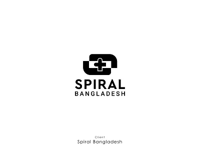 SPIRAL BANGLADESH brand identity brandidentity company logo design flat logo logodesign medical app medical care medical logo medical website medicine minimal logo minimalist logo
