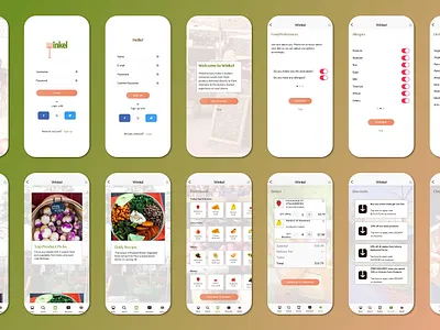 First Project - Farmer's Market App farmers market groceries grocery app ui uidesign user interface design userinterface vector