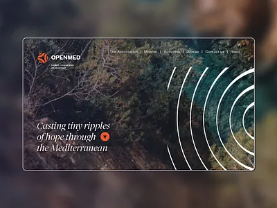 OpenMed website branding logo med mediterranean open radiation ripple wave