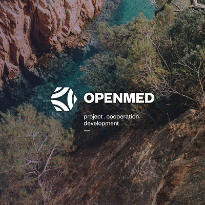 OpenMed Logo branding logo mediterranean radiation wave