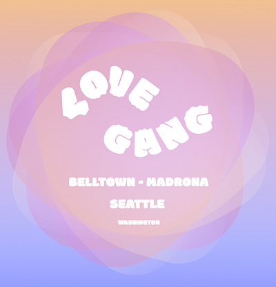 Love Gang art illustration poster typography