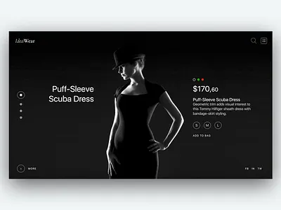 IdeaWear | Interface of Women's Clothing Online Store by Bella bella bella agency bella agency llc bella for business bella shop boutique clothing brand clothing design clothing shop dark mode dark mode for online shop ecommerce fashion design ideawear by bella online payments online store user interface of online store