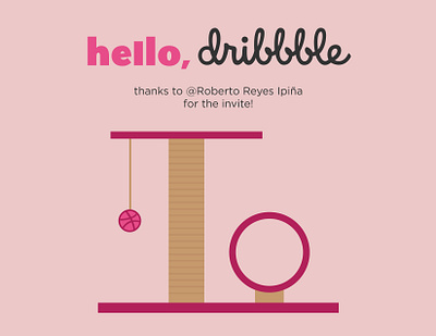 first shot cat debut design firstshot graphicdesign illustration mexican pink