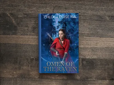 Book Cover Design: Omen of the Raven book art book cover fantasy graphic design photoshop photoshopart