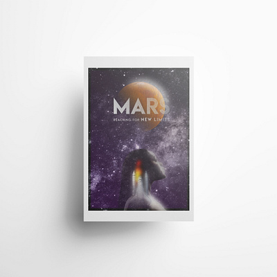 MARS Poster design mars photoshop poster art poster design space typography