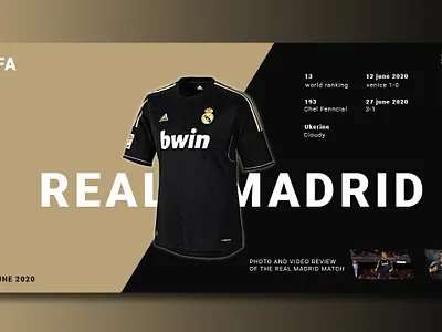 Ui for Real madrid jercy banner brand design illustration jercy real madrid