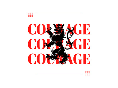 courage arms courage crown diagramming elegant kingdom magazine red simplicity tiger