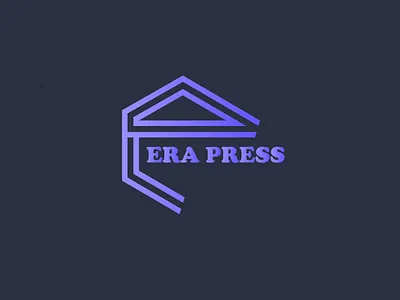 Era press blue board branding colors corners design grids job logo logotype lucid mark modern recruitment rounded sign startup value vector