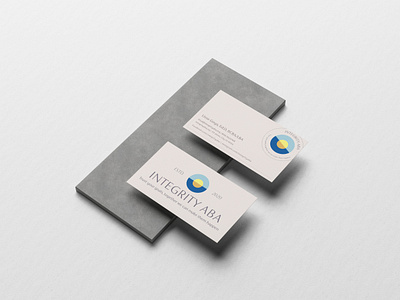 Integrity ABA Business Cards brand identity branding business cards idenity identity design logo mockup