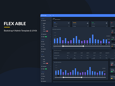 Flex Able Bootstrap 4 Admin Template & UI Kit admin admin dashboard admin design admin panel admin template admin theme analysis analytics dashboard bootstrap bootstrap 4 bootstrap admin bootstrap template bootstrap4 dashboard ui design ui kits ui ux uiux