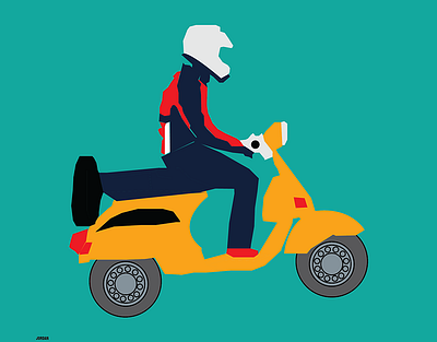 bajaj chetak adobe illustrator art design illustration illustrator scooter