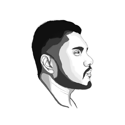 Self Potrait Digital branding design digital painting painting photoshop vector