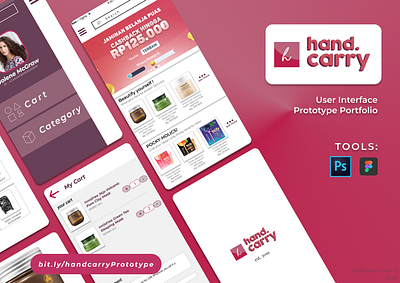 handcarry - UI Prototype app e commerce shopping ui user interface design userinterface