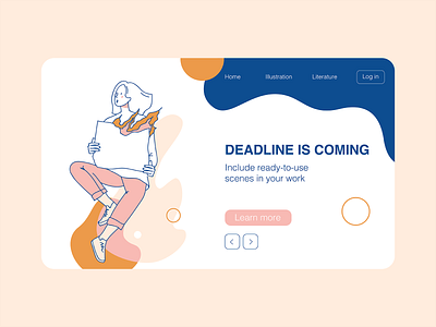 Deadline is coming dashboad deadline fire flat illustration flatdesign illustration landing ui ux vector website