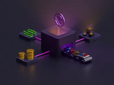 Gatsby Themes 3d c4d cinema4d factory gatsby illustration themes