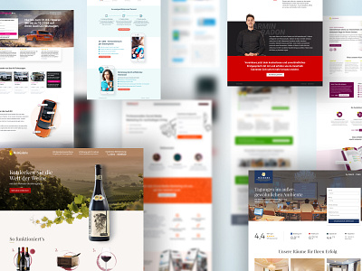 Landingpage Collection branding collection düsseldorf landingpage landingpagedesign marketing performancemarketing ui ux web webdesignagency webdesigns