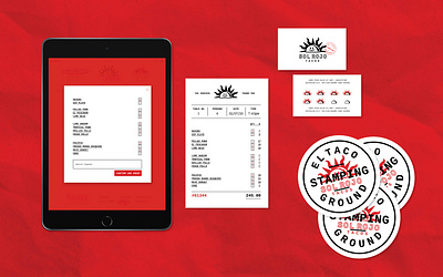 Branding for Solo Rojo food branding food logo logo logo design red logo sun sun branding sun logo taco taco branding taco logo tacos