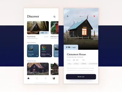 App for booking holiday houses app booking design holiday holidays minimal mobile ui vacation