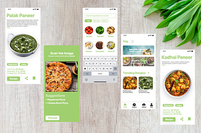 Recipe Book App organic recipe ux ux design uxui xd design