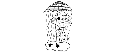 Rain art design illustration illustrator minimal rain typography
