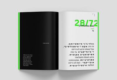 Hebrew magazine editorial design layout typography