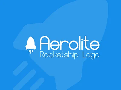 Aerolite: Rocketship Logo - Day 1 - Daily Logo Challenge aerolite branding dailylogochallenge design graphic design illustration illustrator logo rocket logo rocketship