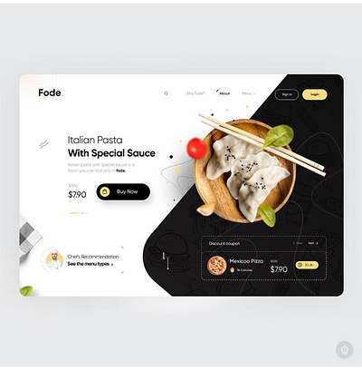 Recipe website appdesign creative design dailyui dailyuidesign hotel recipe uichallenge webdesign