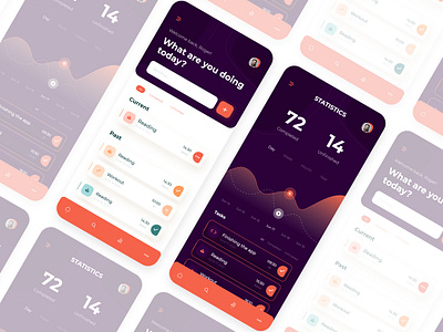 Daily Tasks App concept conceptdesign daily design mobile mobile app mobile app design mobile design mobile ui tasks ui ux uxdesign