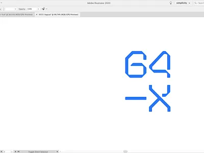 64-X branding font font design identity logo type type design typeface typography